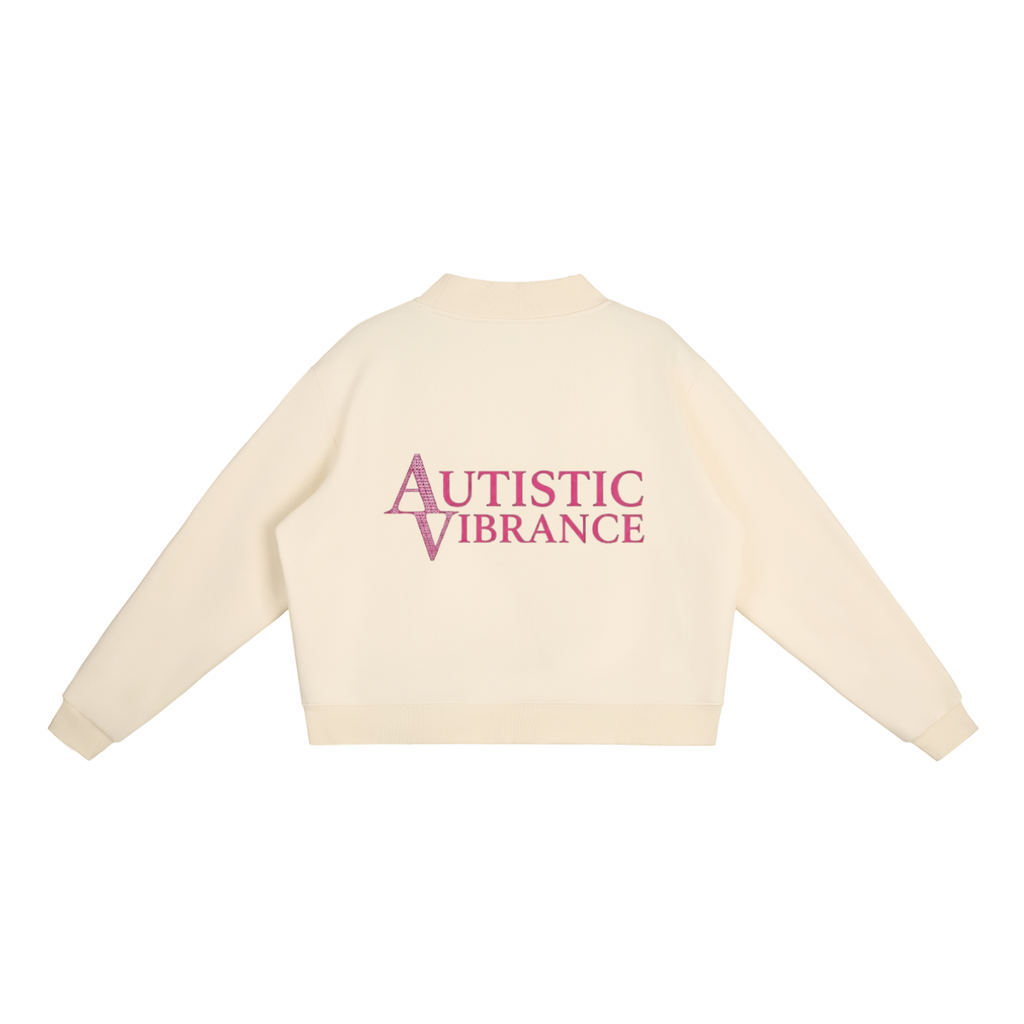 Essential Fleece Mock-Neck Crew Sweatshirt