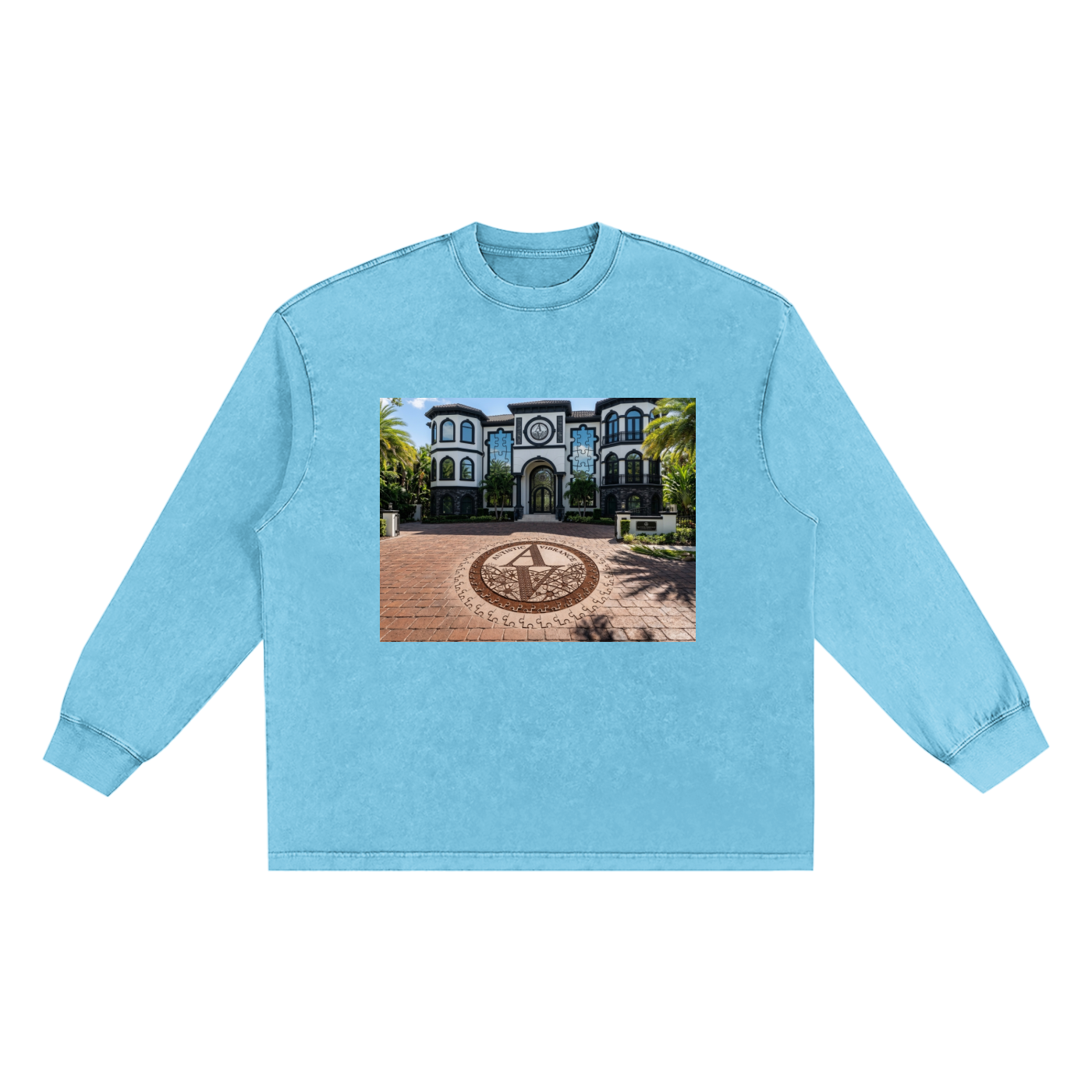 Snow Washed Frayed Edge T-Shirt