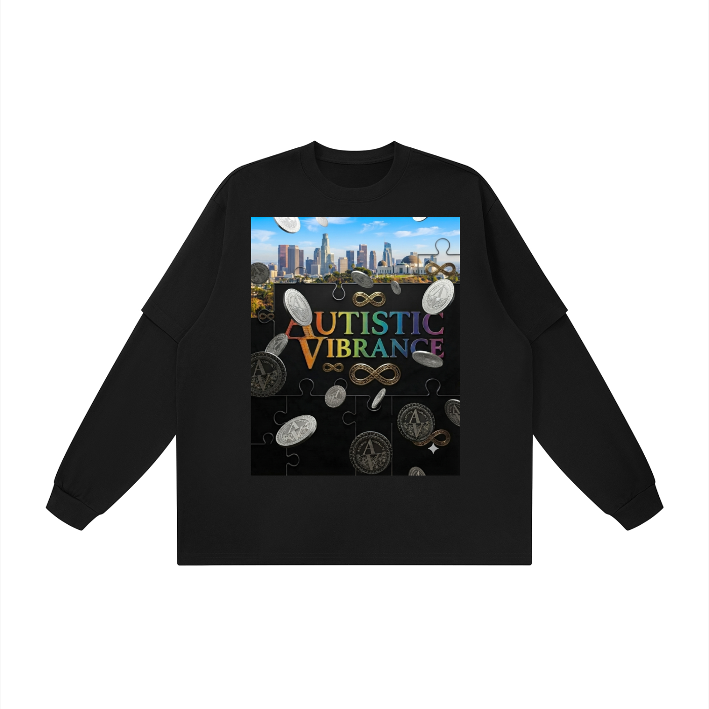 Unisex Layered Oversized T-Shirt