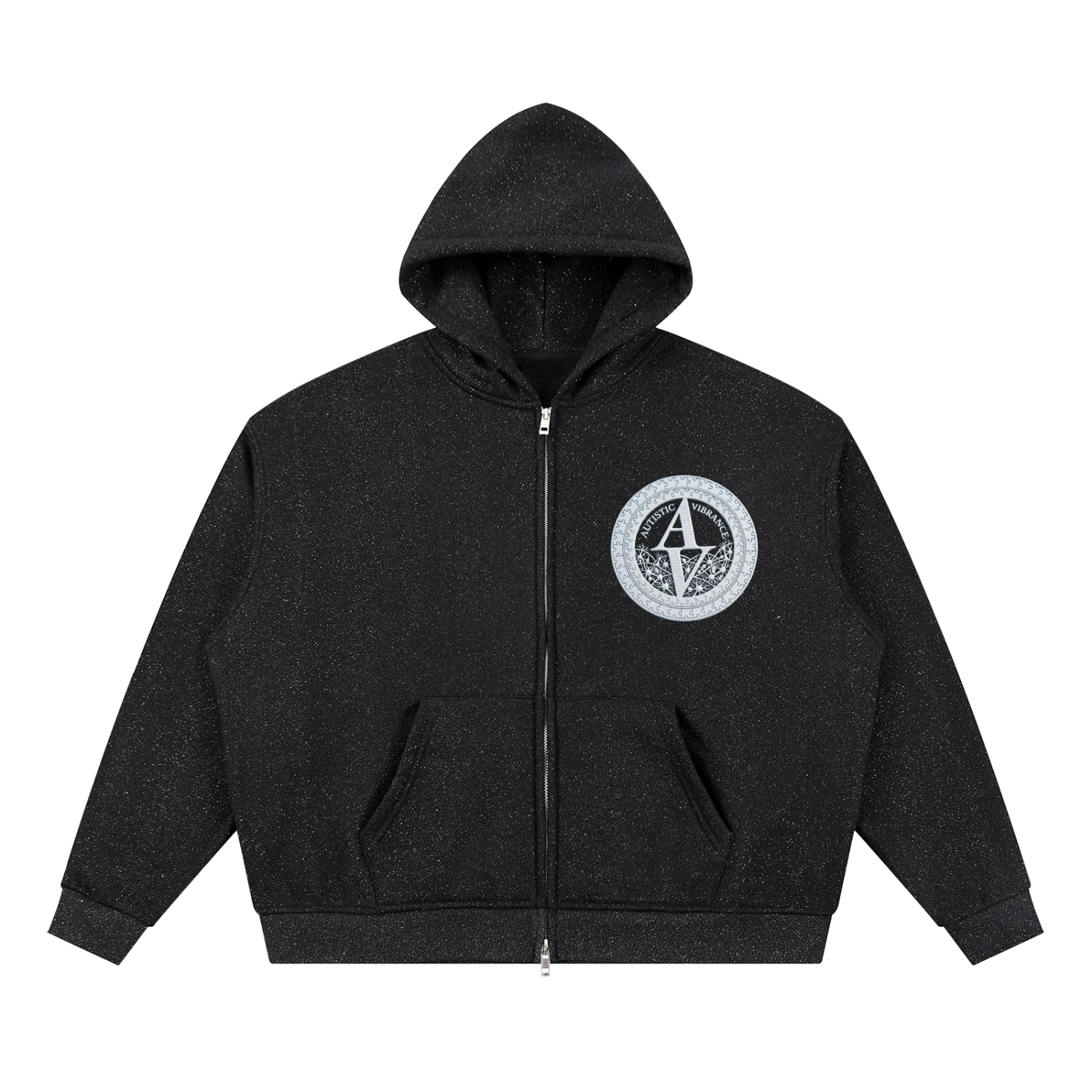 Autistic Vibrance Full Zip Boxy Hoodie