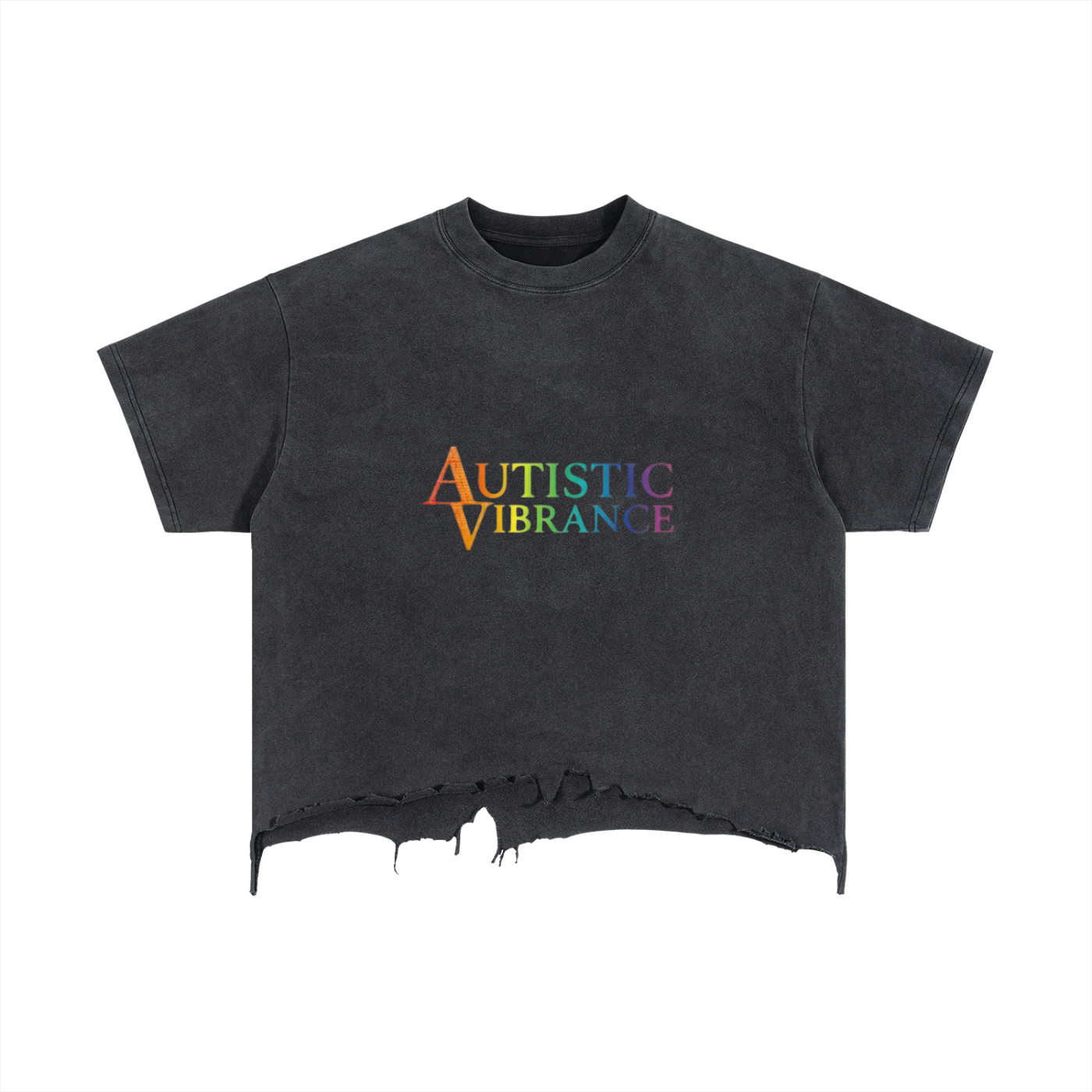 Autistic Vibrance Cropped Shirt