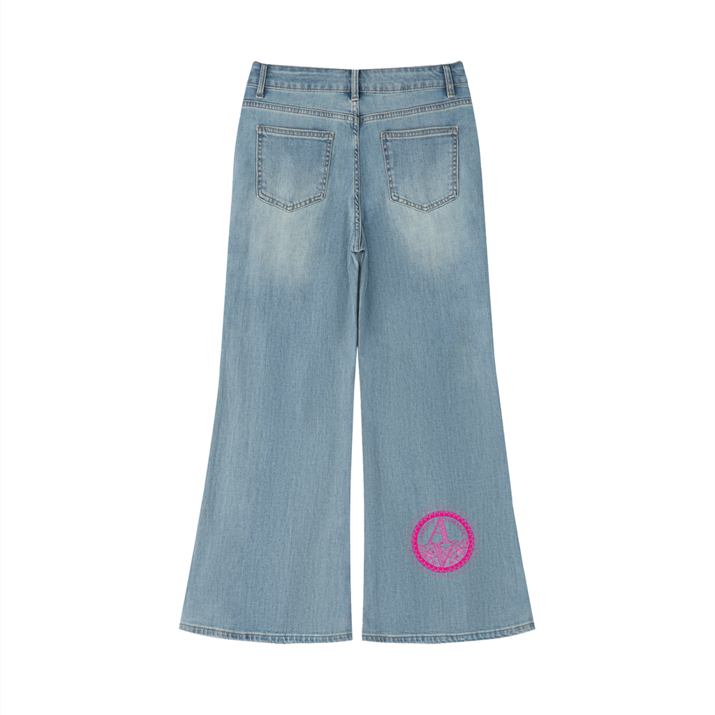 Autistic Vibrance Flared Leg Jeans