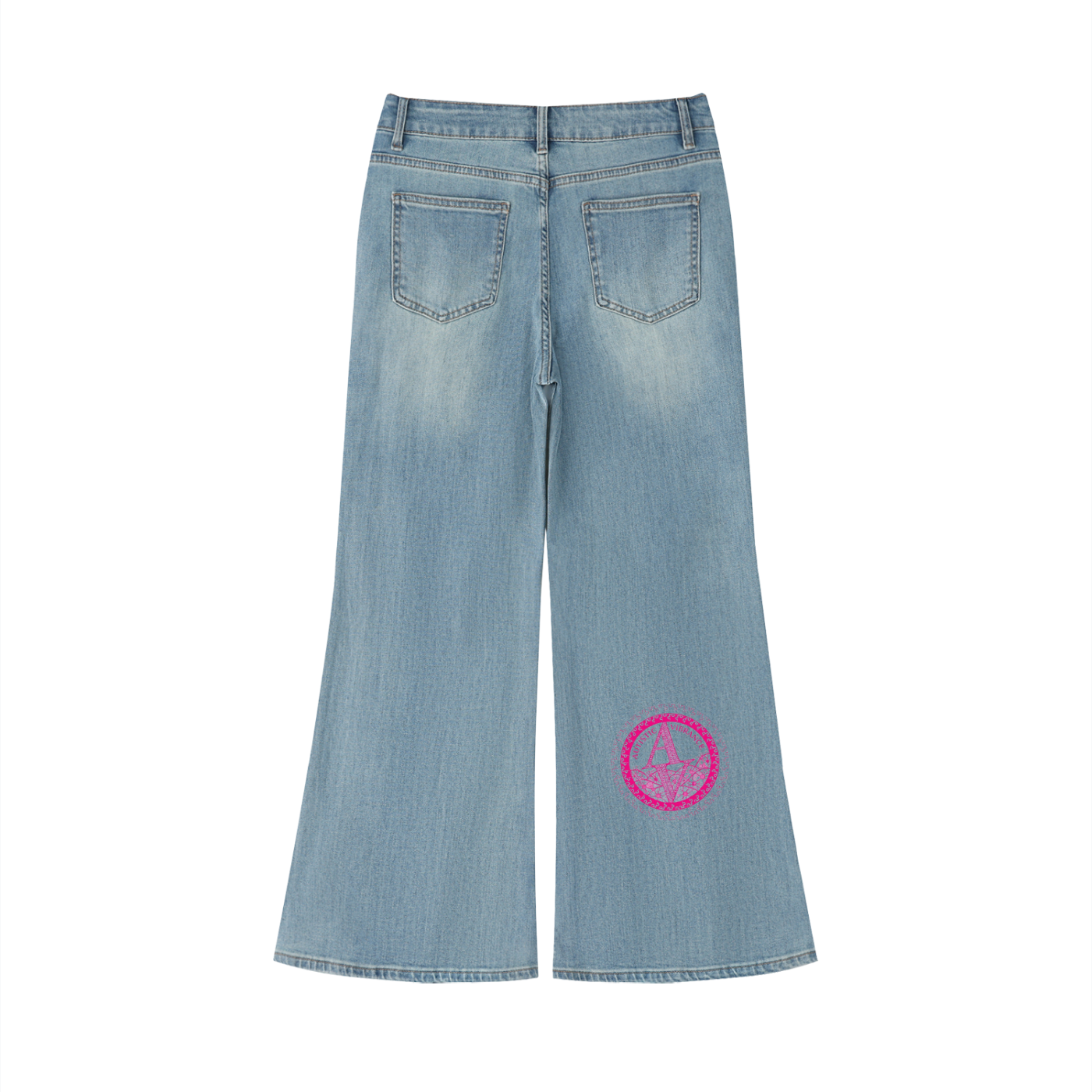 Women's Vintage Wash Flared Leg Jeans