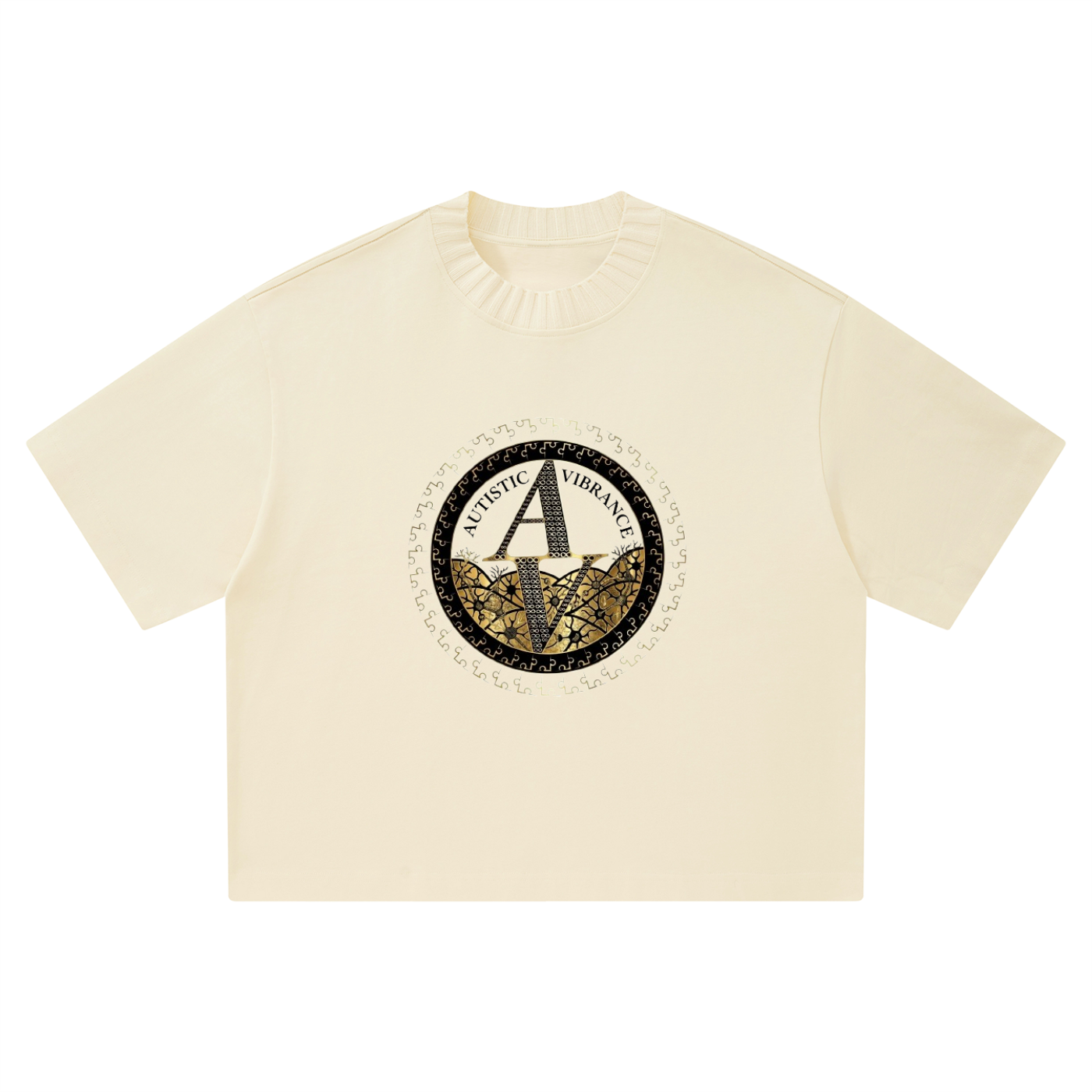 Autistic Vibrance Black & Boxy T-Shirt