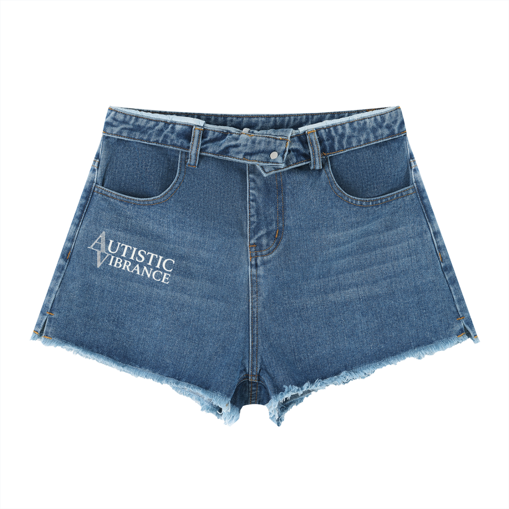 Women’s Vintage Wash High Rise Denim Shorts