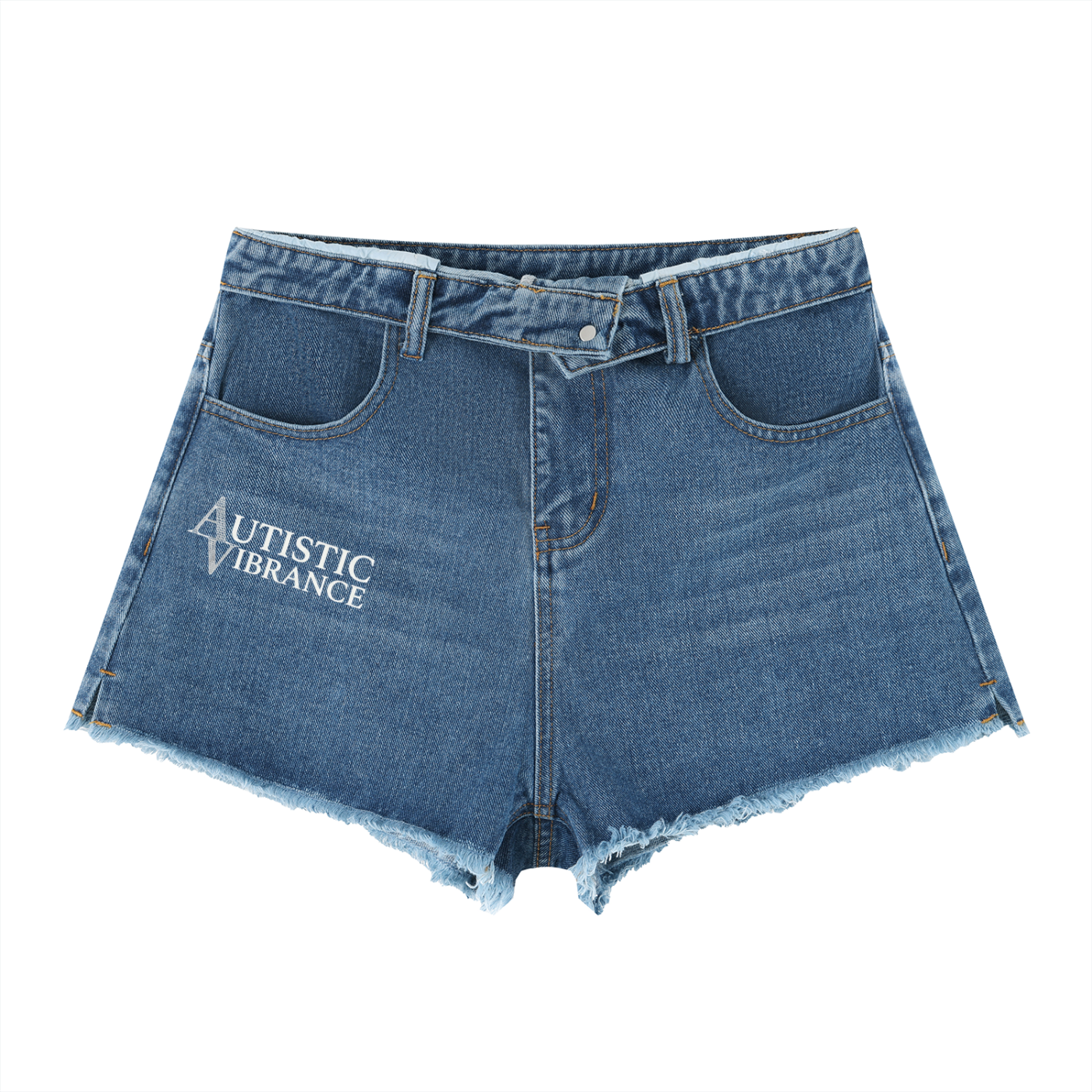 Women’s Vintage Wash High Rise Denim Shorts