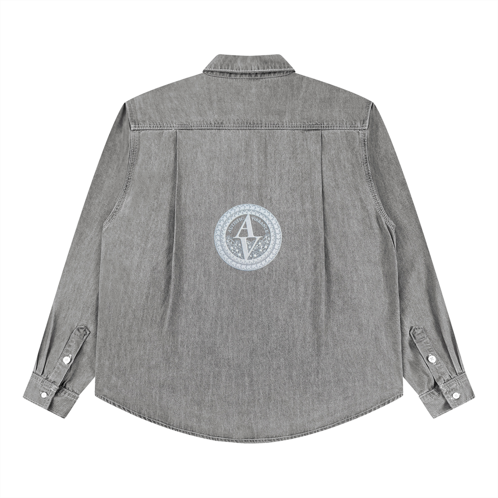 Unisex Vintage Wash Denim Shirt