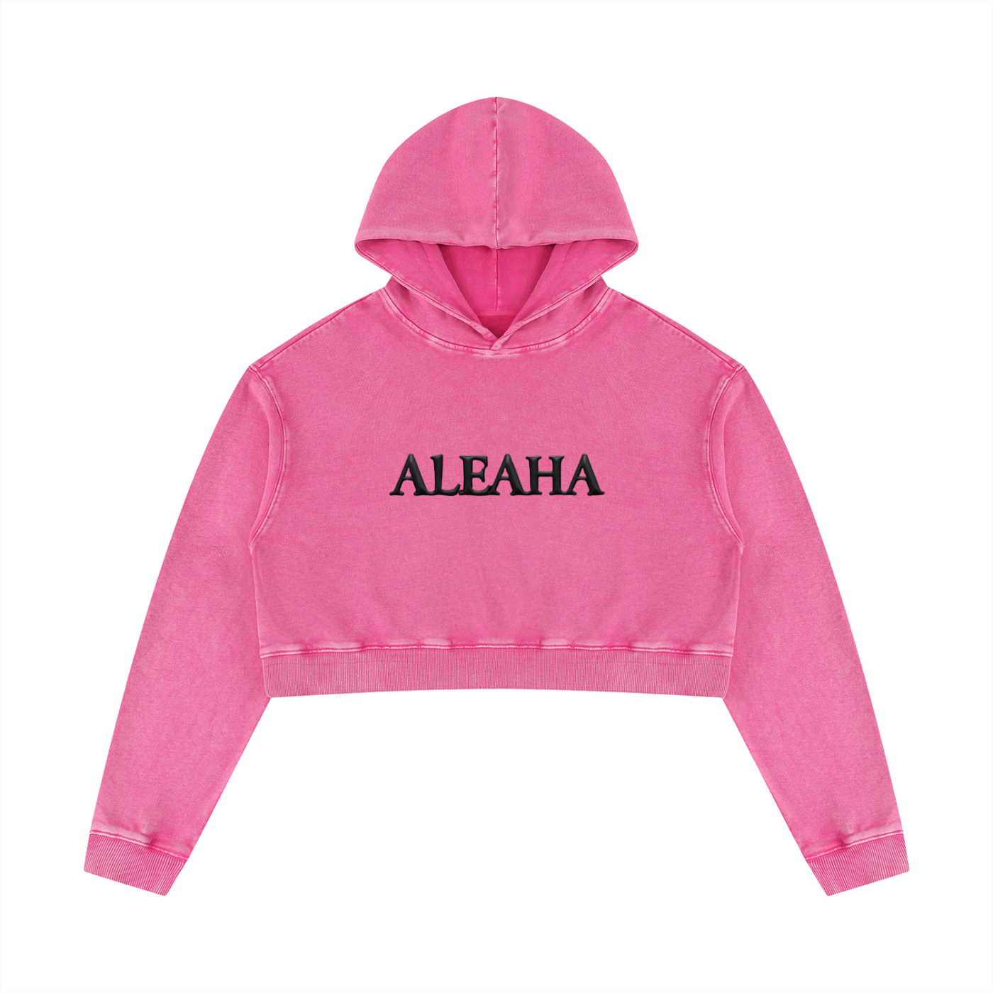 Women’s Mineral Washed Crop Hoodie