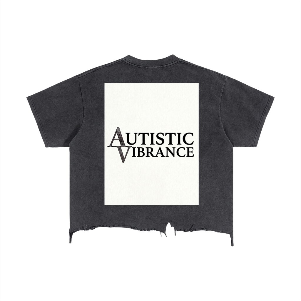 Vintage Wash Boxy Distressed Hem T-Shirt