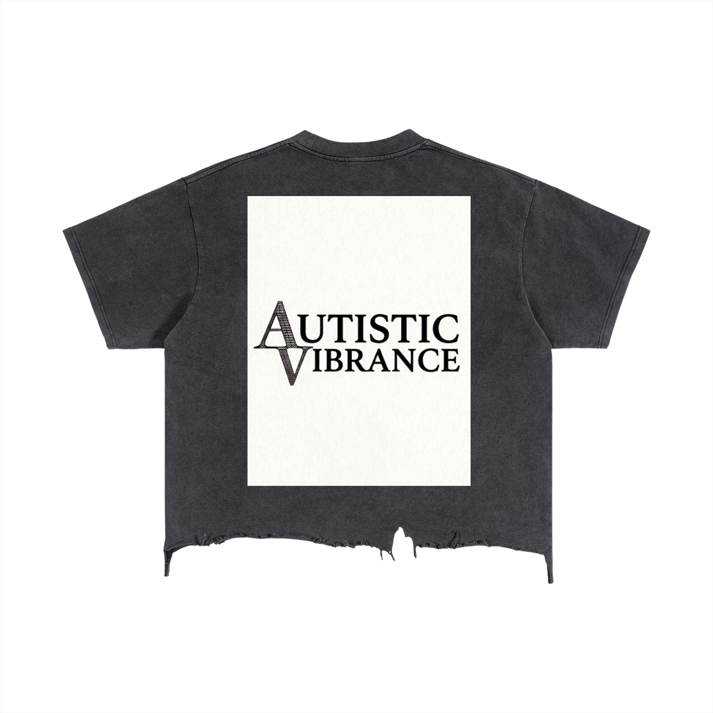 Vintage Wash Boxy Distressed Hem T-Shirt