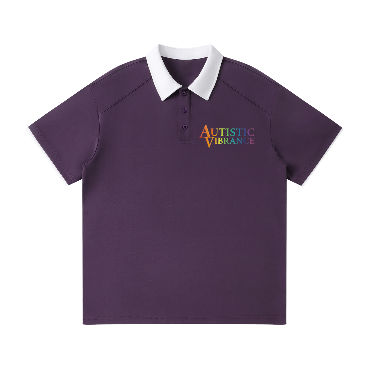 Autistic Vibrance Collar Polo Shirt