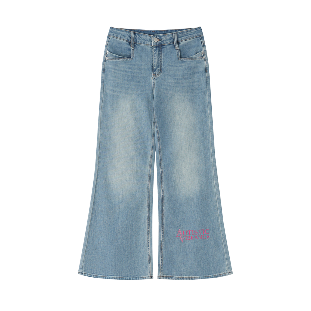 Autistic Vibrance Flared Leg Jeans