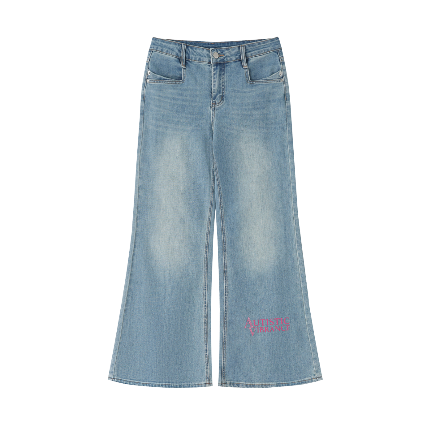 Autistic Vibrance Flared Leg Jeans