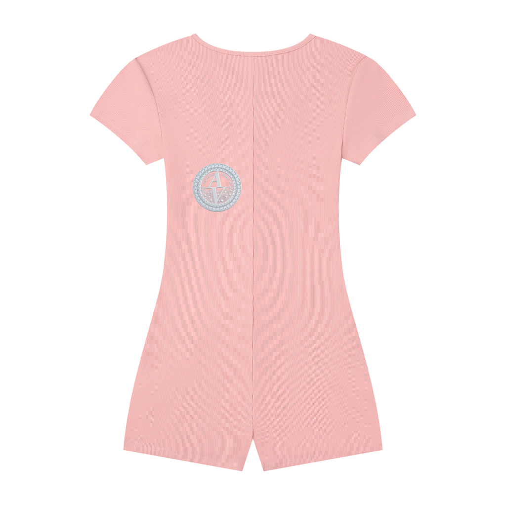 Women's Dual-Function Cape Tie-Waist Romper