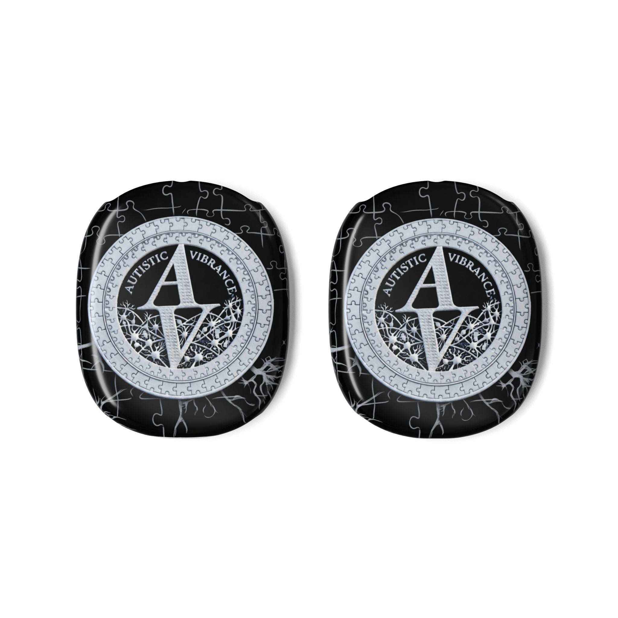 Autistic Vibrance Puzzle Emblem AirPod Max Case