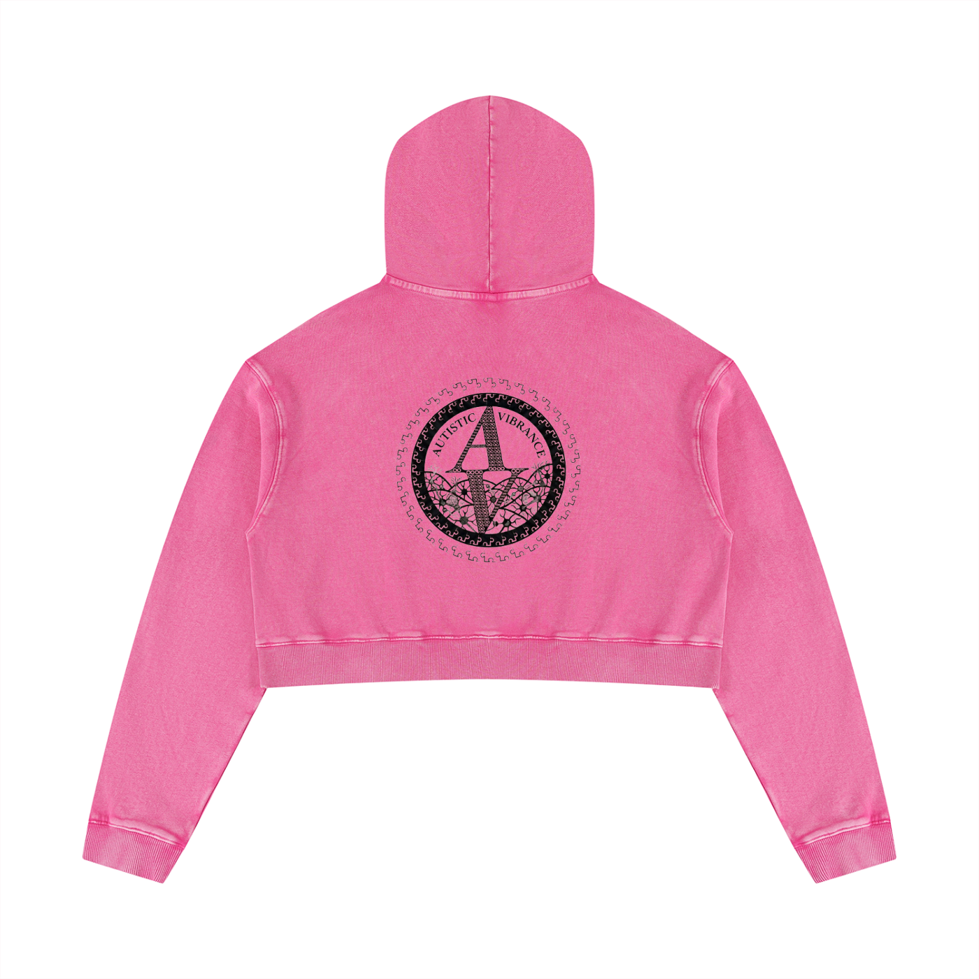 Women’s Mineral Washed Crop Hoodie