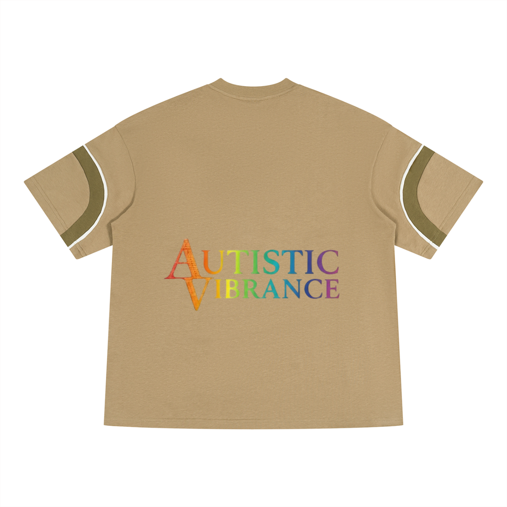 Unisex Color Block V-Neck T-Shirt