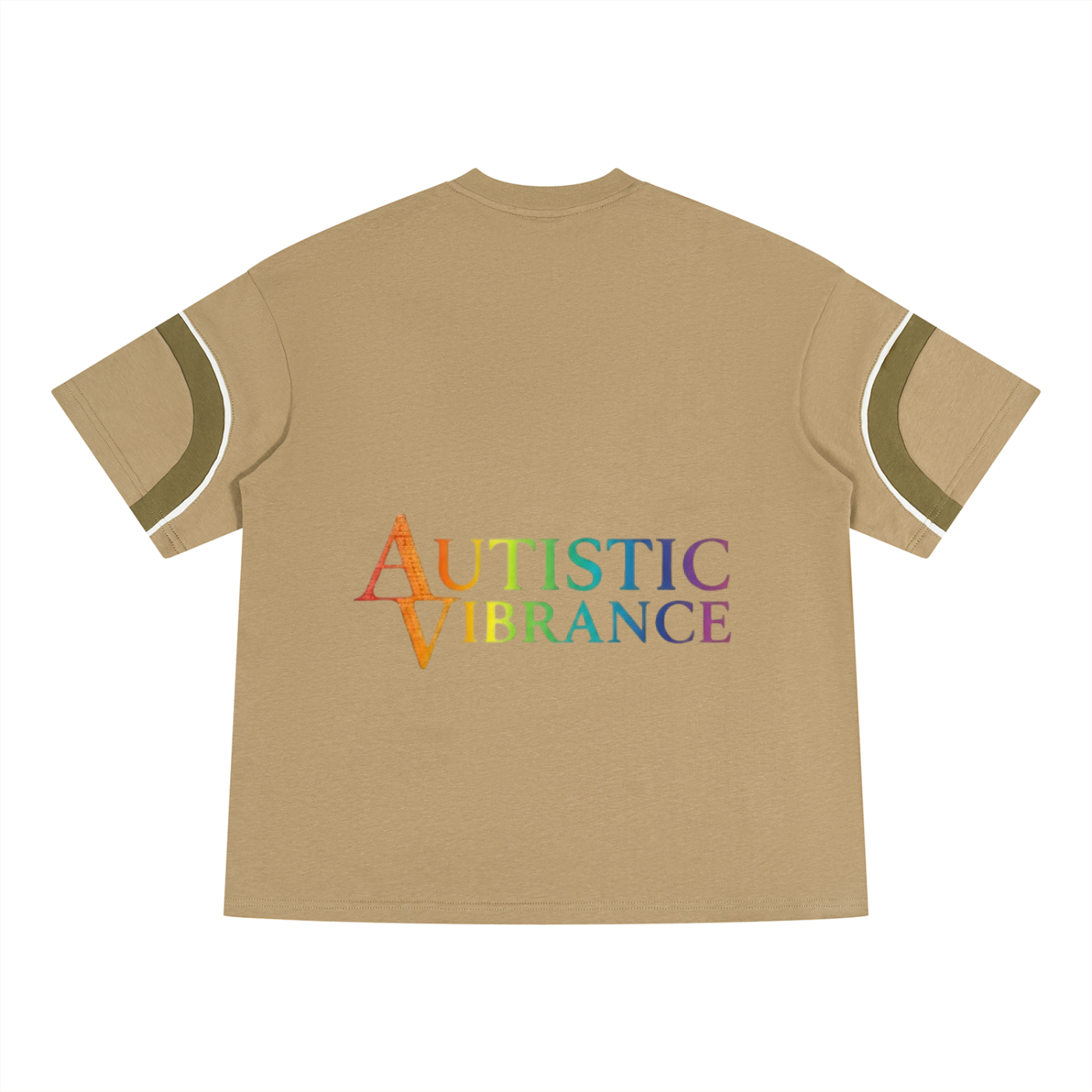 Unisex Color Block V-Neck T-Shirt