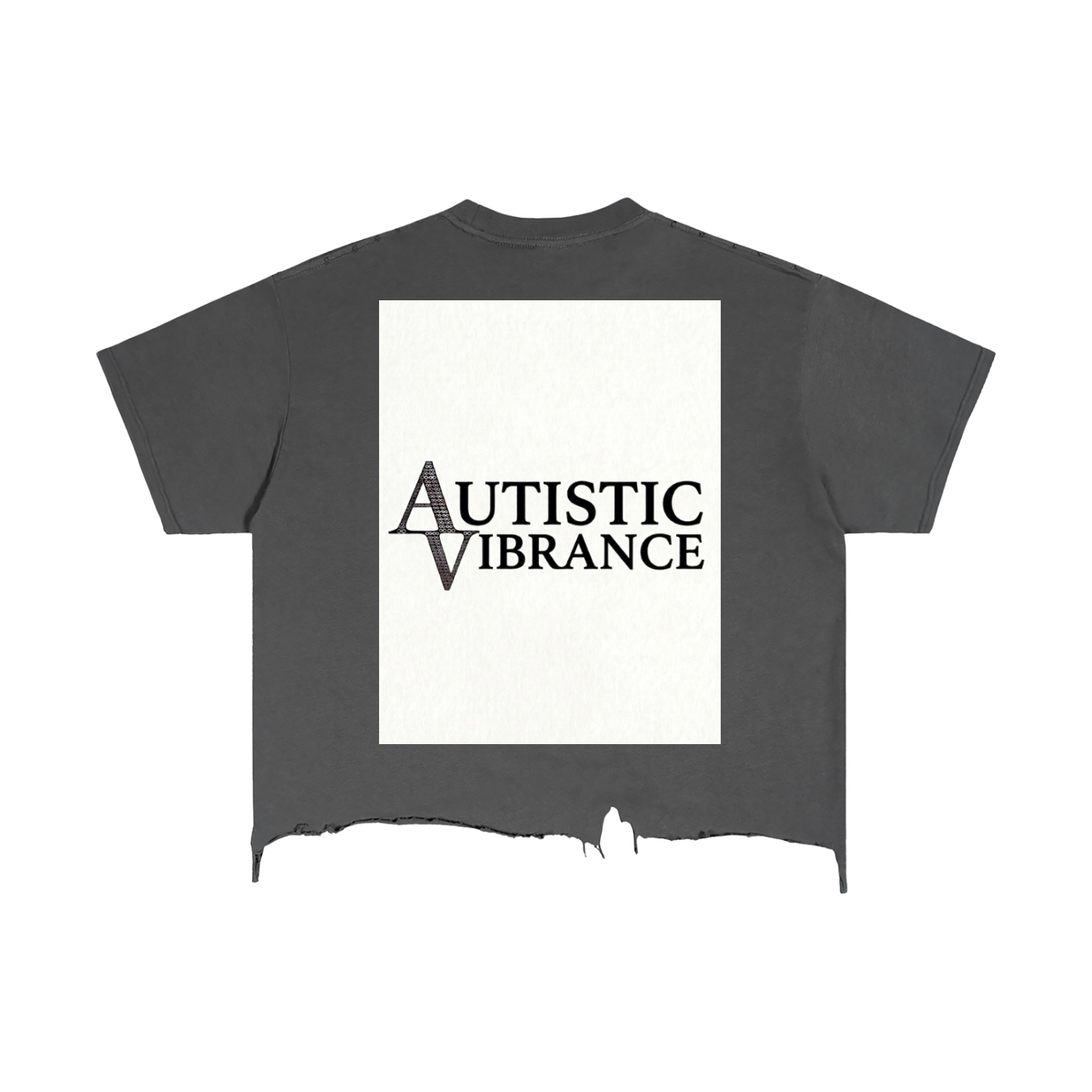Vintage Wash Boxy Distressed Hem T-Shirt