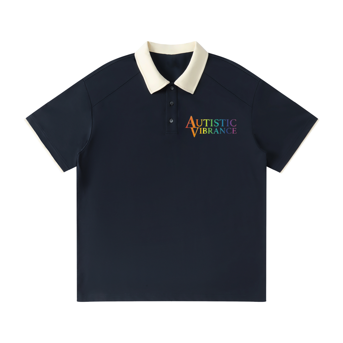 Autistic Vibrance Collar Polo Shirt