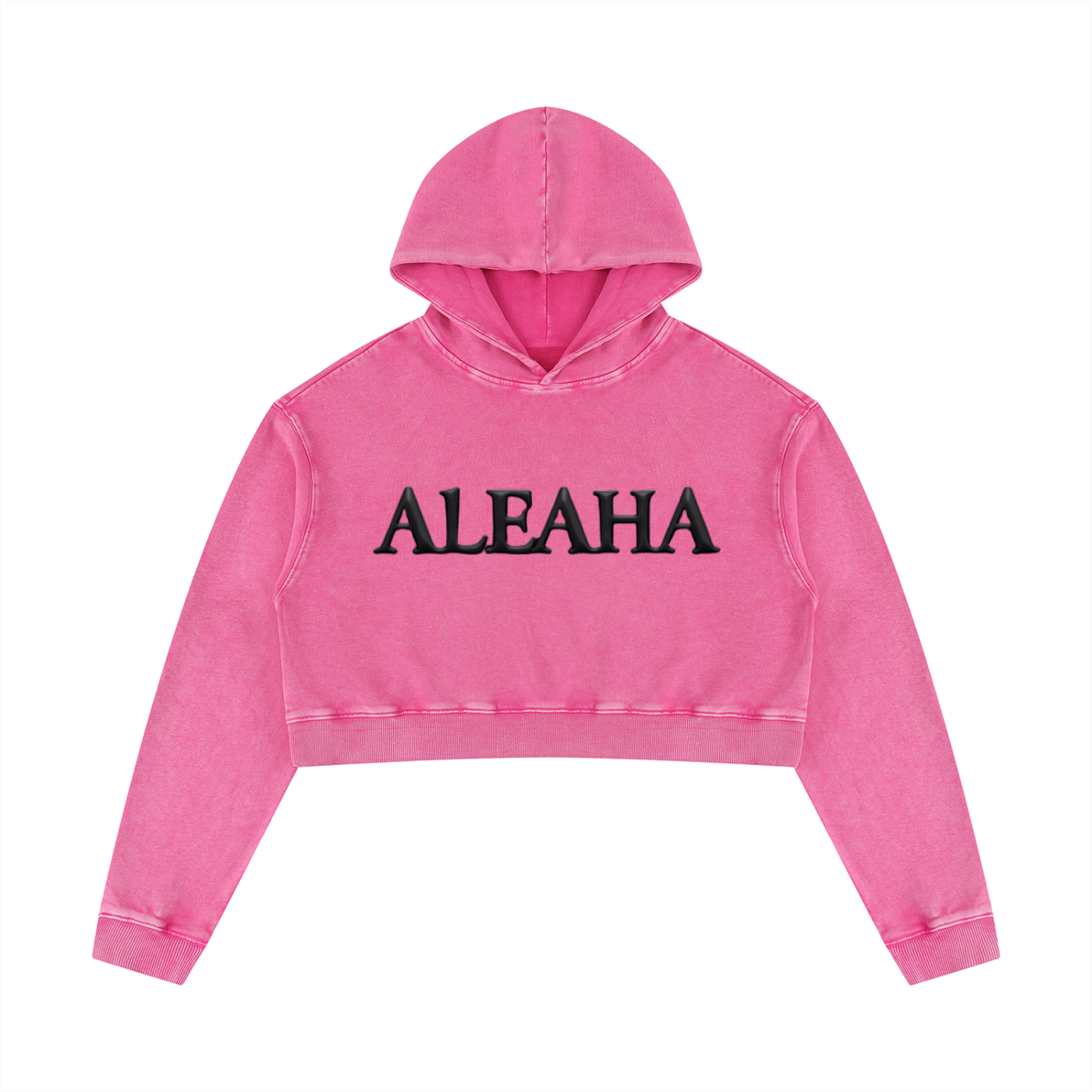 Women’s Mineral Washed Crop Hoodie