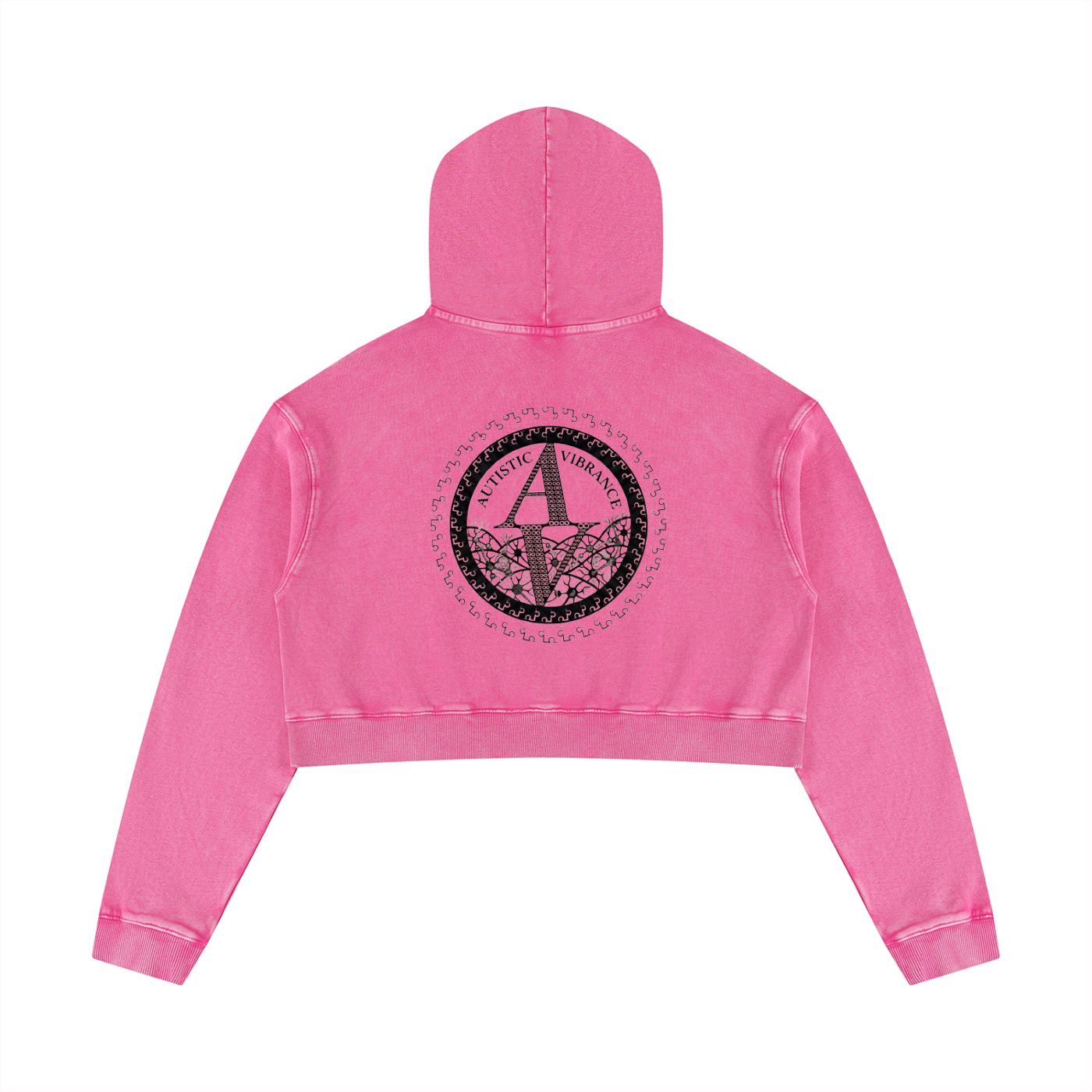 Women’s Mineral Washed Crop Hoodie
