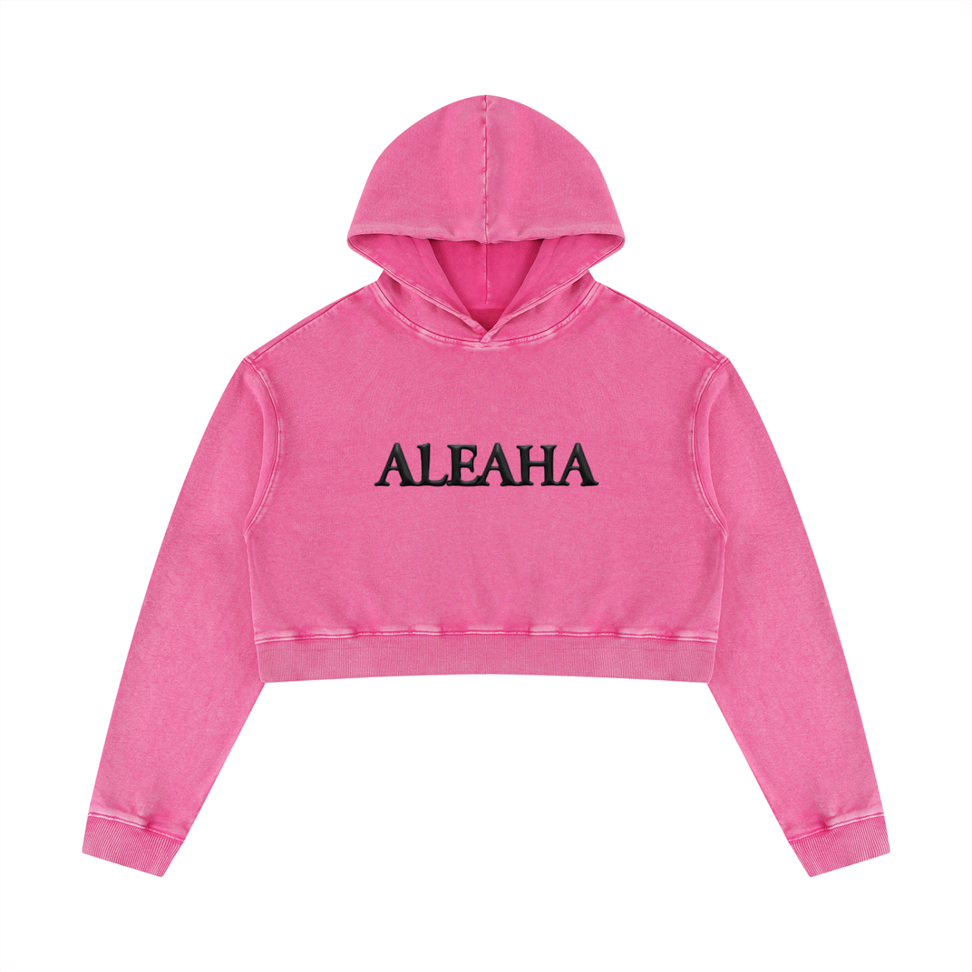 Women’s Mineral Washed Crop Hoodie