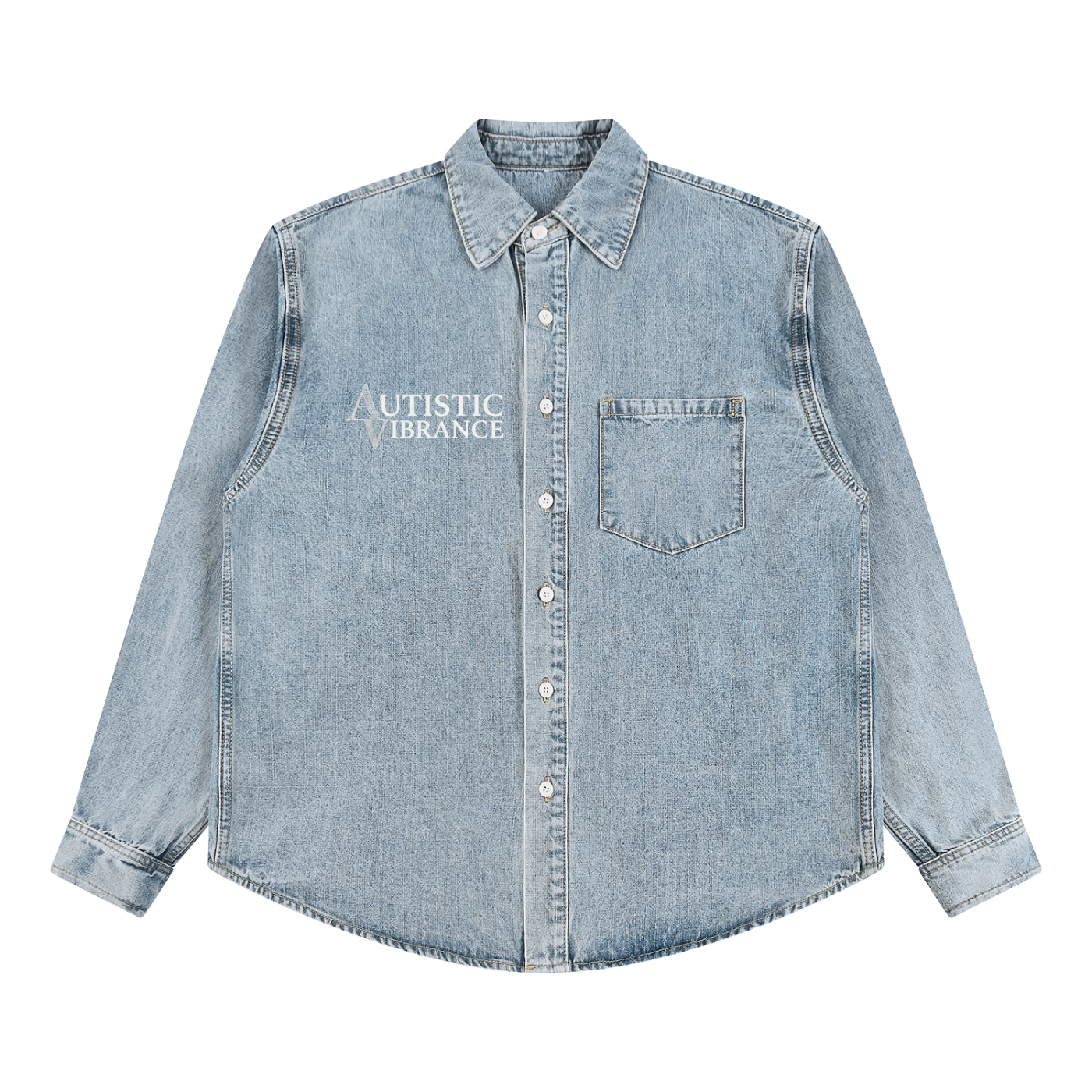 Unisex Vintage Wash Denim Shirt