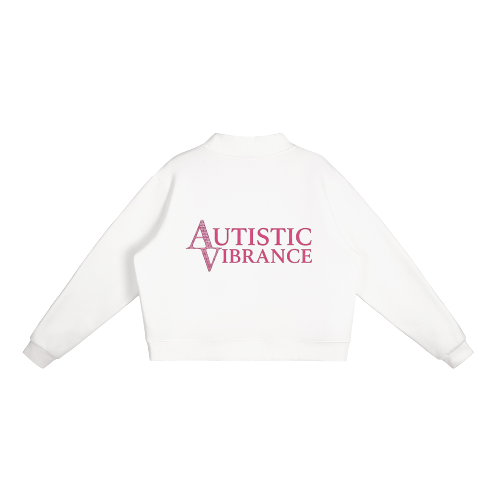Essential Fleece Mock-Neck Crew Sweatshirt