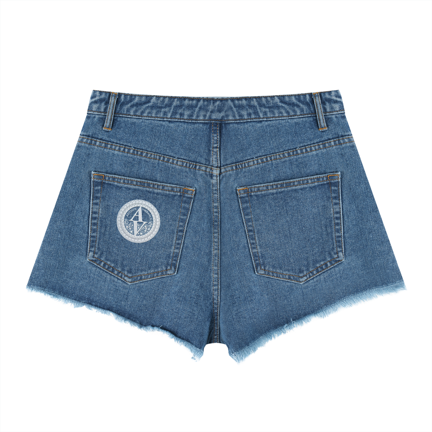 Autistic Vibrance High Rise Denim Shorts