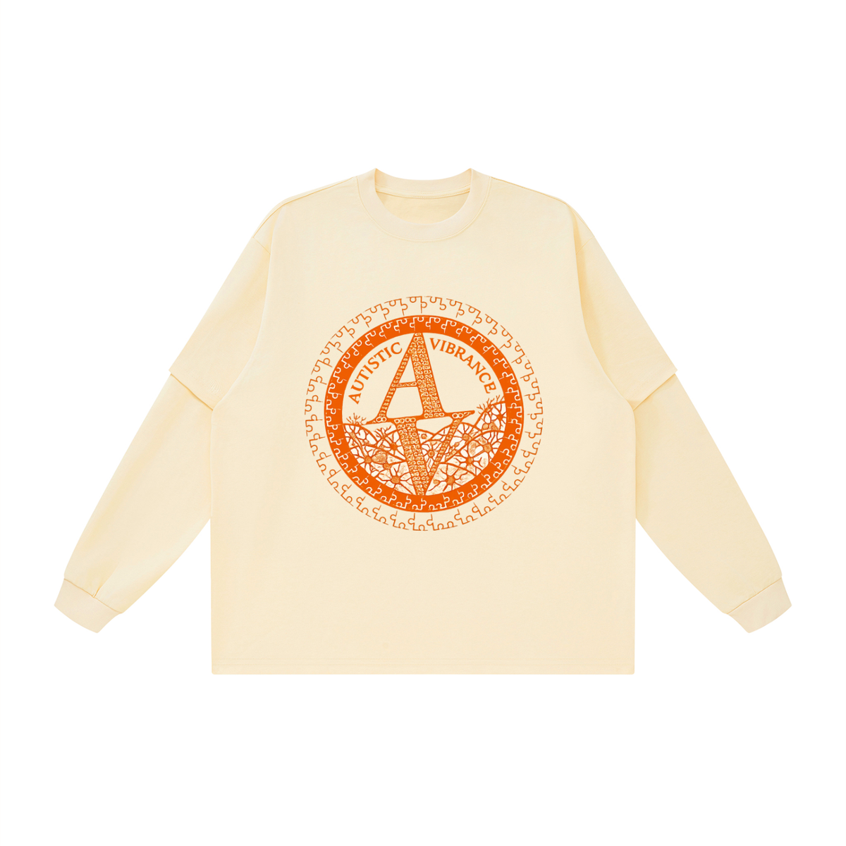 Autistic Vibrance Layered Oversized T-Shirt