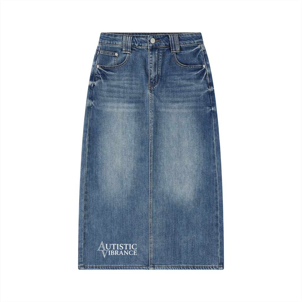 Autistic Vibrance Denim Skirt