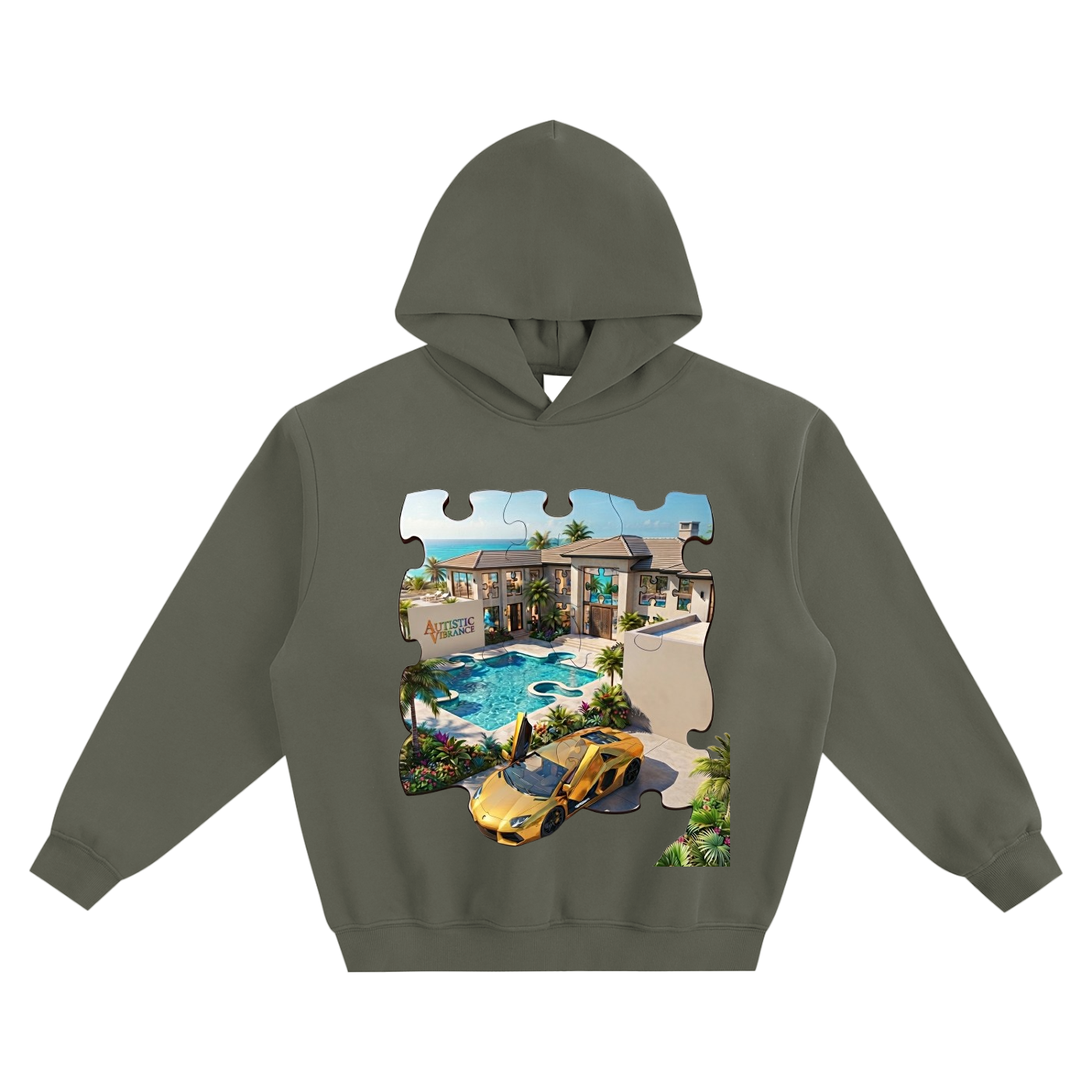 Autistic Vibrance Fleeced Boxy Hoodie