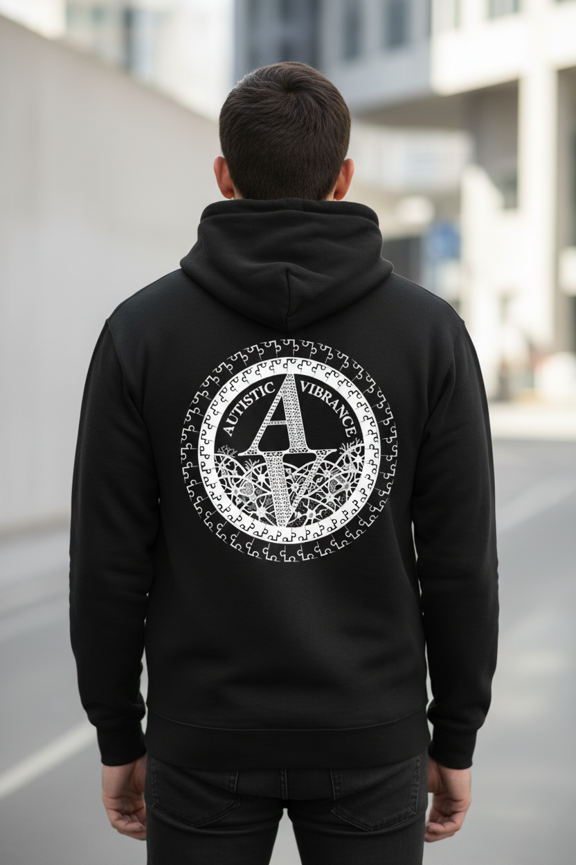 Autistic Vibrance Hoodie Back