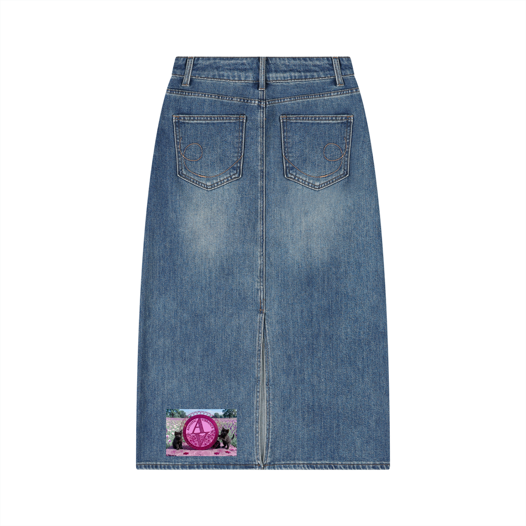 Autistic Vibrance Denim Skirt