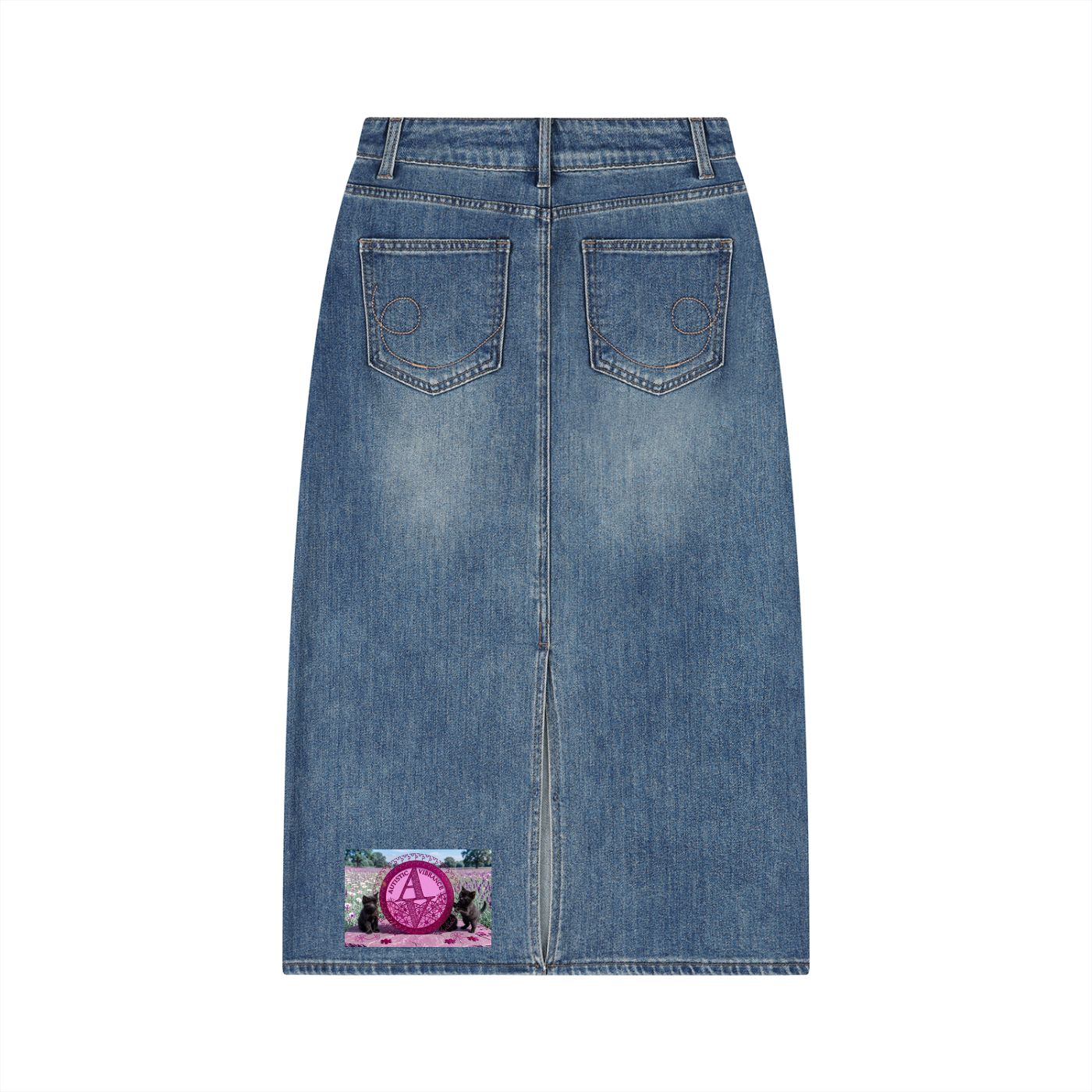 Autistic Vibrance Denim Skirt