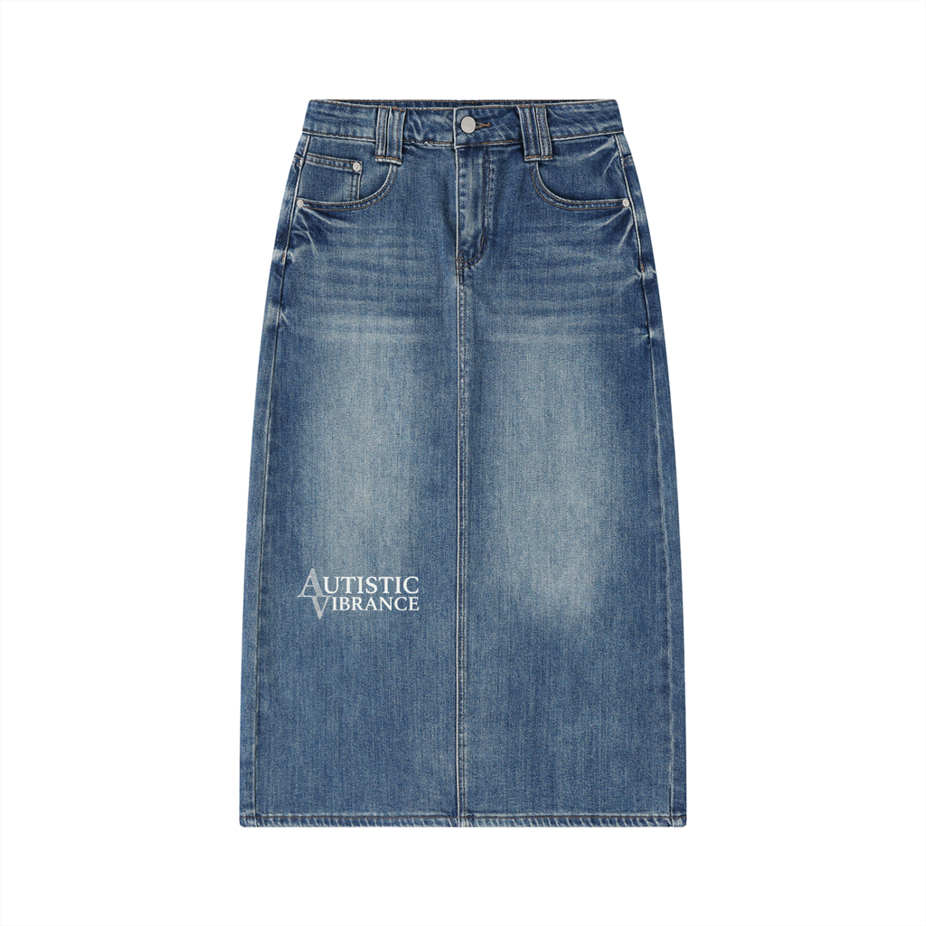 Women’s Vintage Wash Denim Skirt