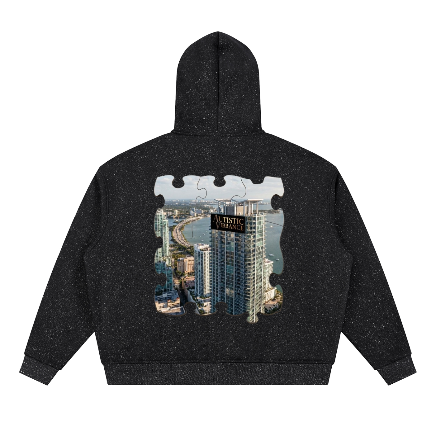 Unisex Sparkles Full Zip Boxy Hoodie