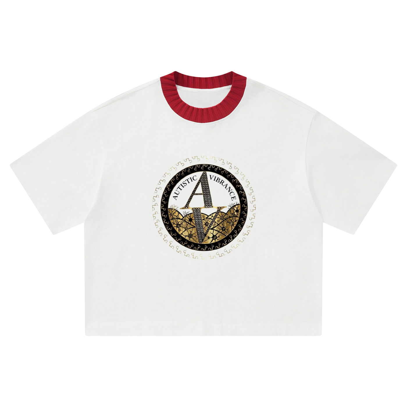 Autistic Vibrance Black & Boxy T-Shirt