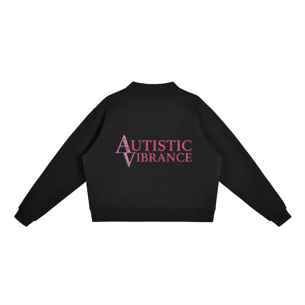 Essential Fleece Mock-Neck Crew Sweatshirt