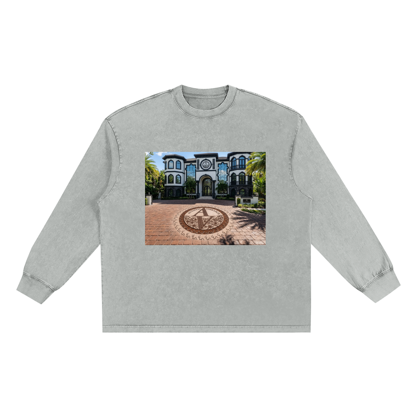 Snow Washed Frayed Edge T-Shirt