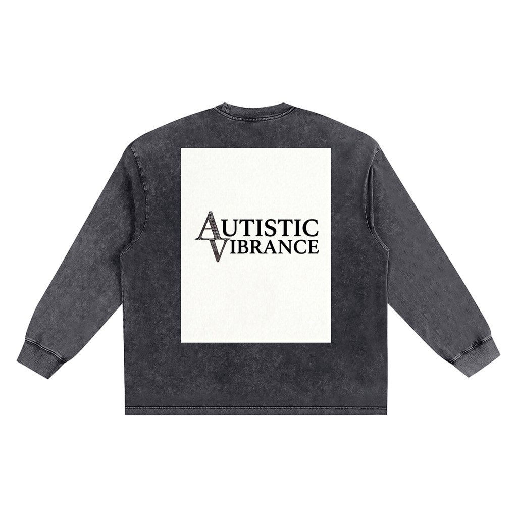 Snow Washed Frayed Edge T-Shirt