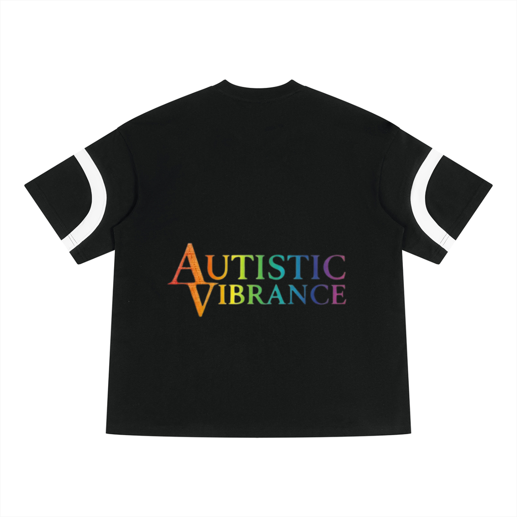 Unisex Color Block V-Neck T-Shirt
