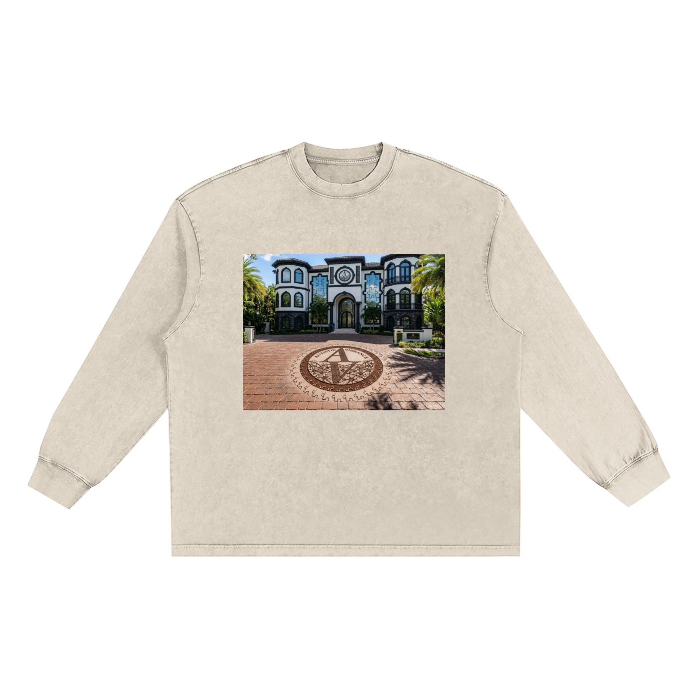 Snow Washed Frayed Edge T-Shirt