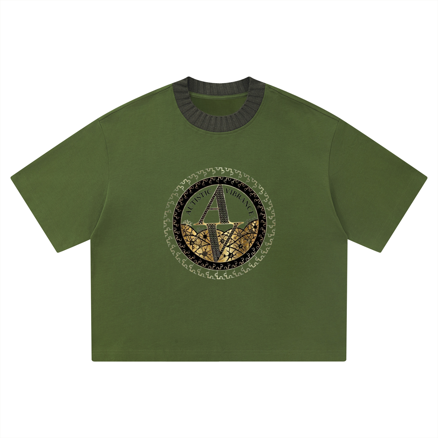 Autistic Vibrance Black & Boxy T-Shirt
