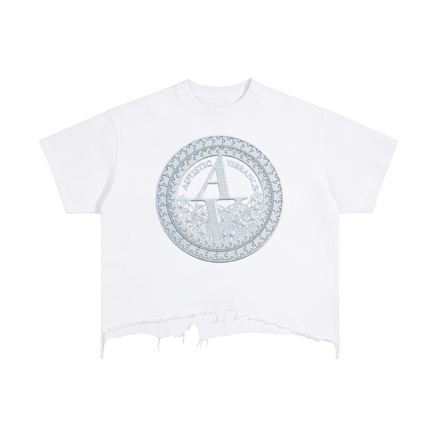 Vintage Wash Boxy Distressed Hem T-Shirt