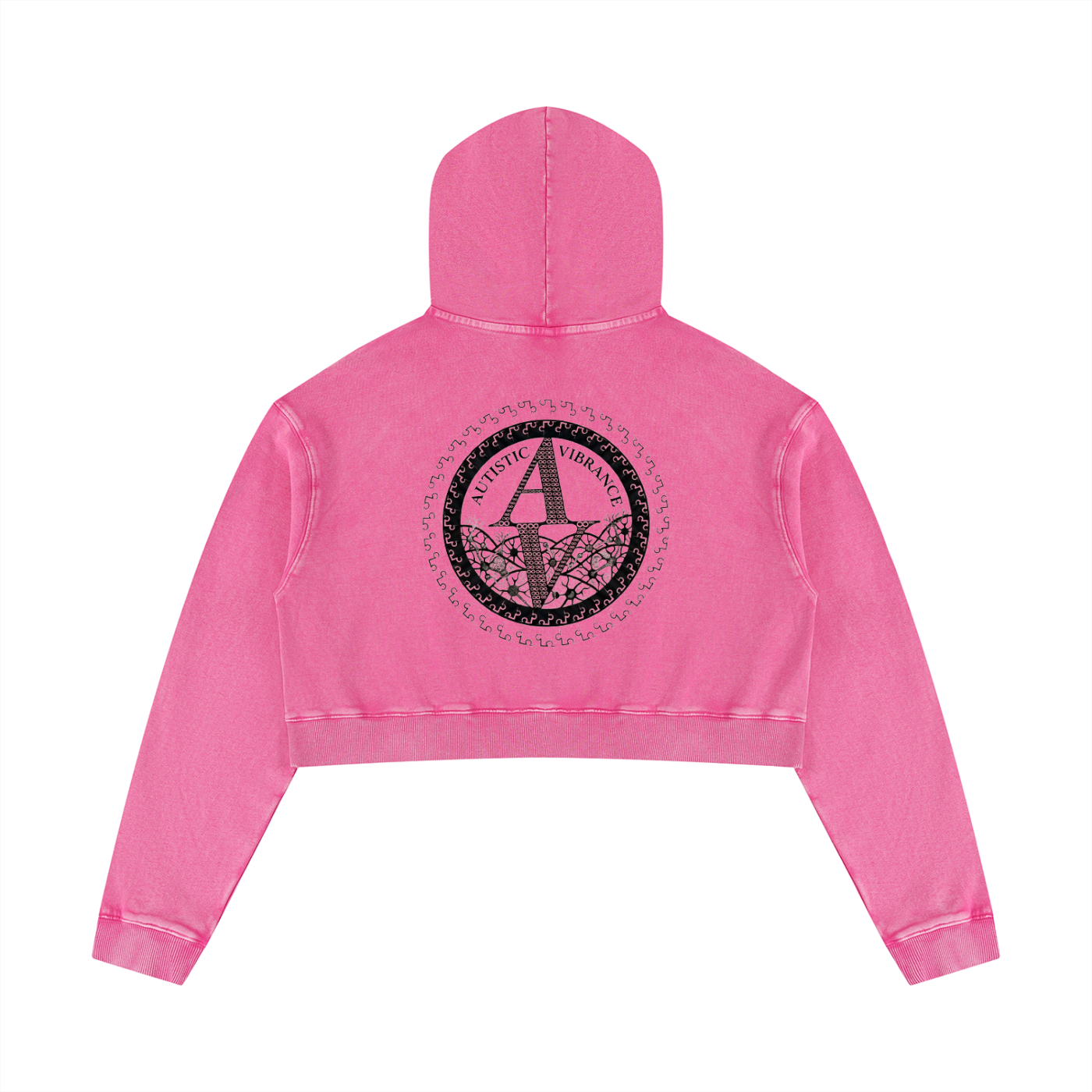 Women’s Mineral Washed Crop Hoodie