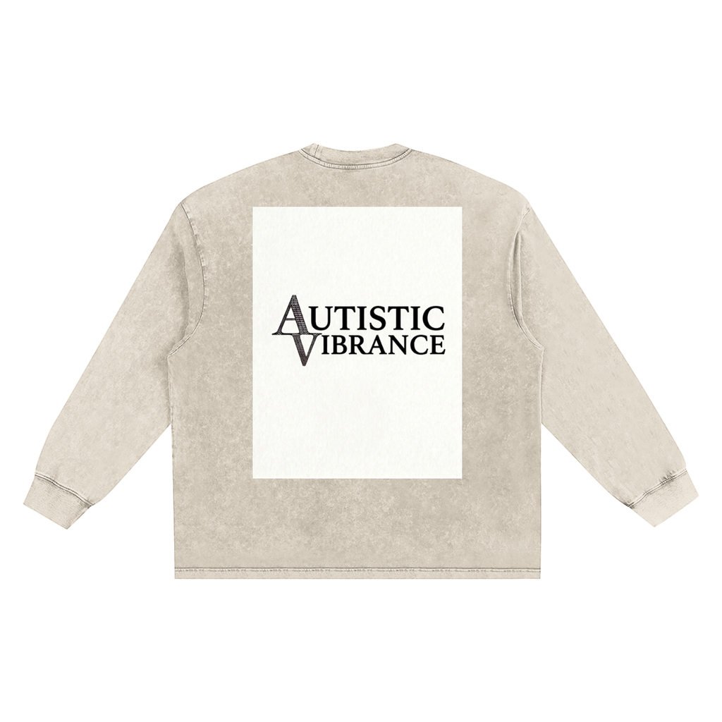 Snow Washed Frayed Edge T-Shirt