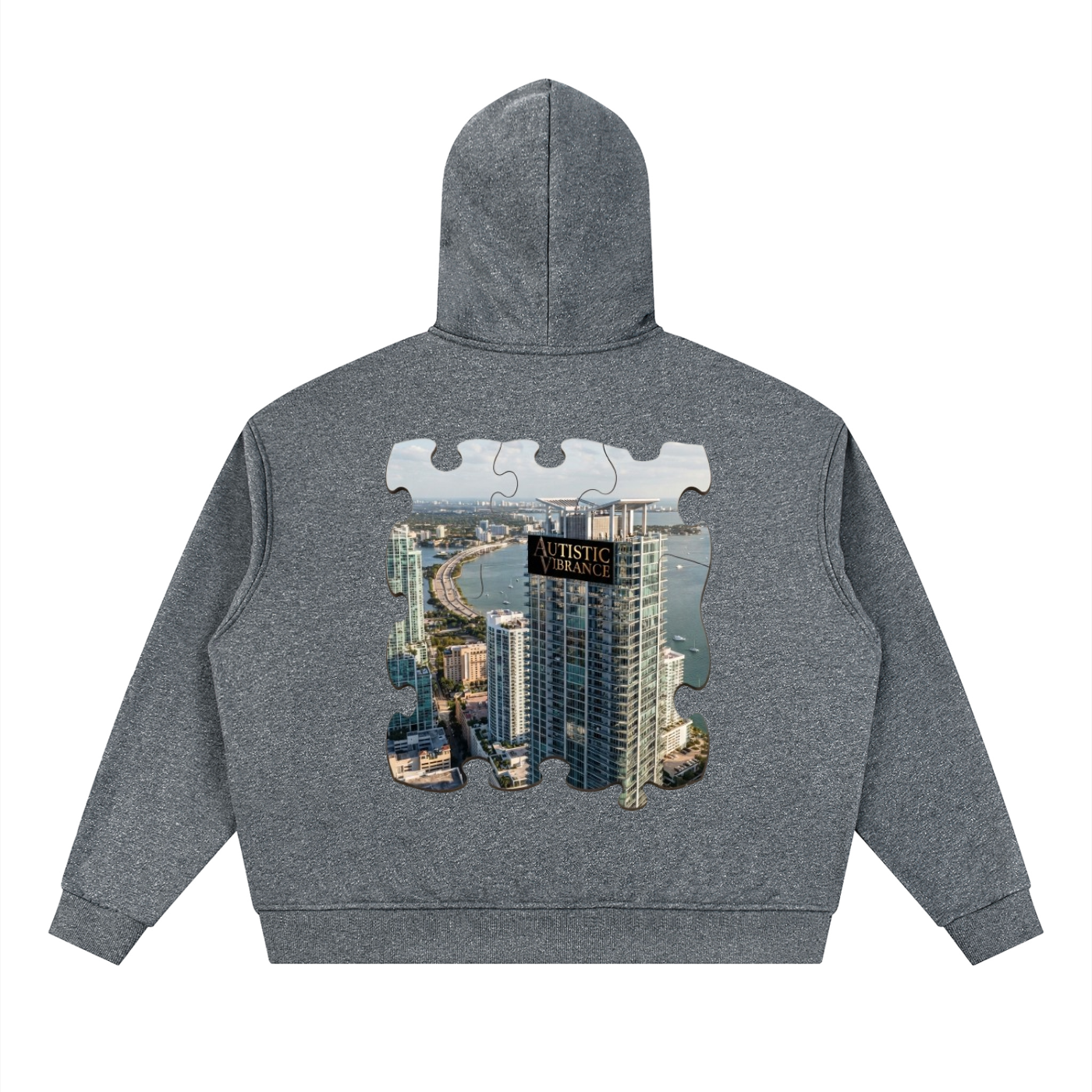 Unisex Sparkles Full Zip Boxy Hoodie